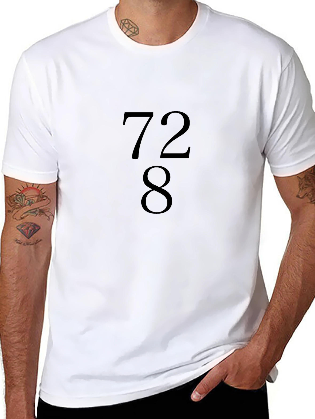 728 Graphic Tee - Unisex Black T-Shirt