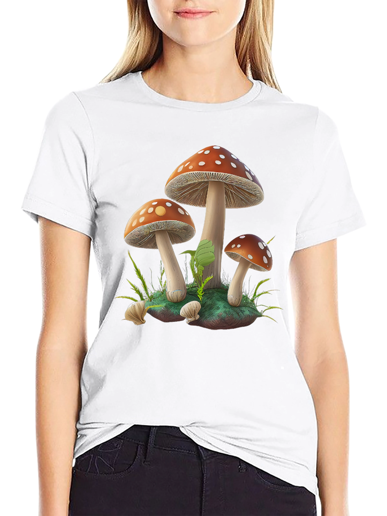 Mushroom Graphic T-Shirt - Funky Forest Design