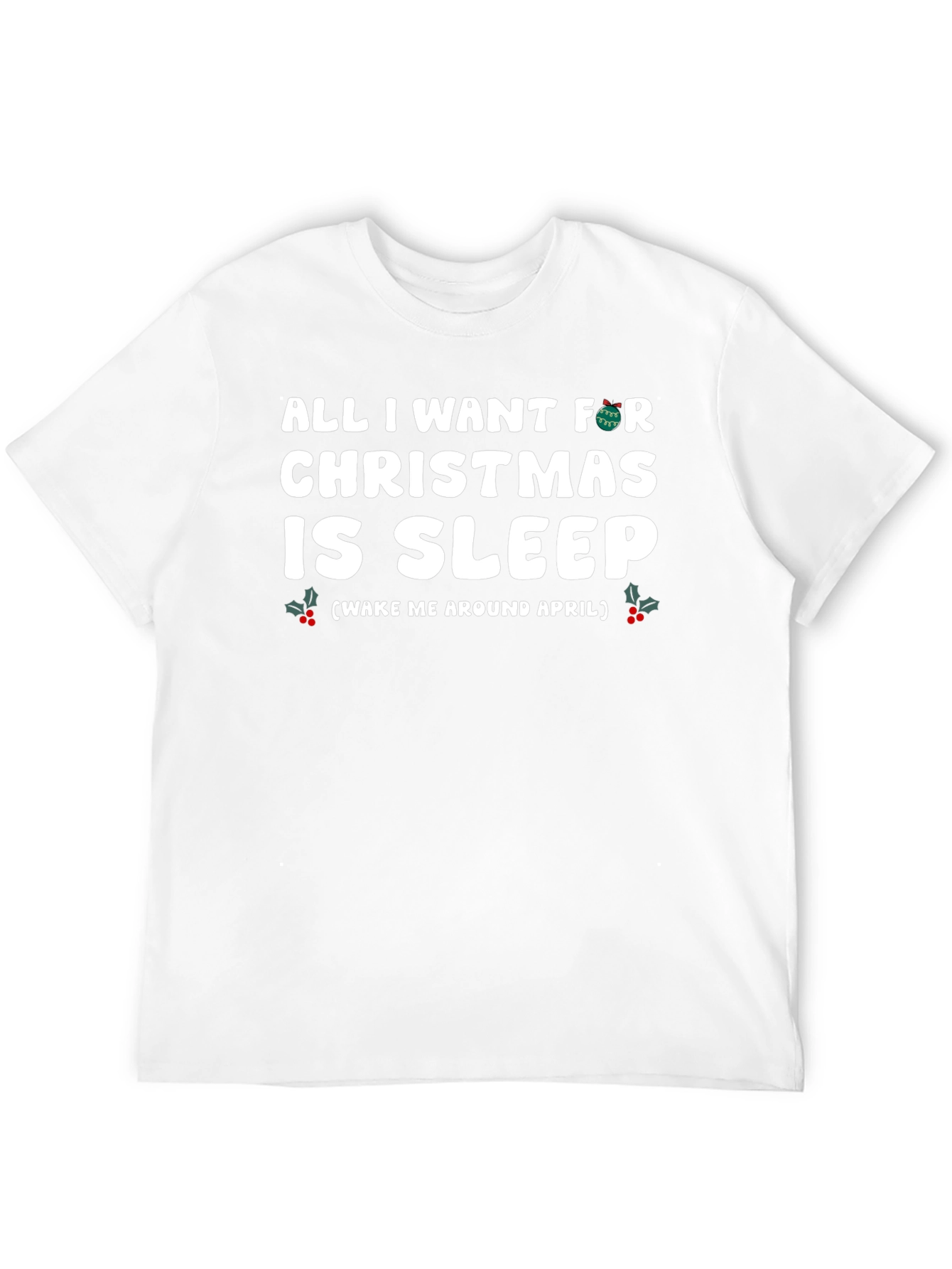 Christmas Sleep T-Shirt - Wake Me in April