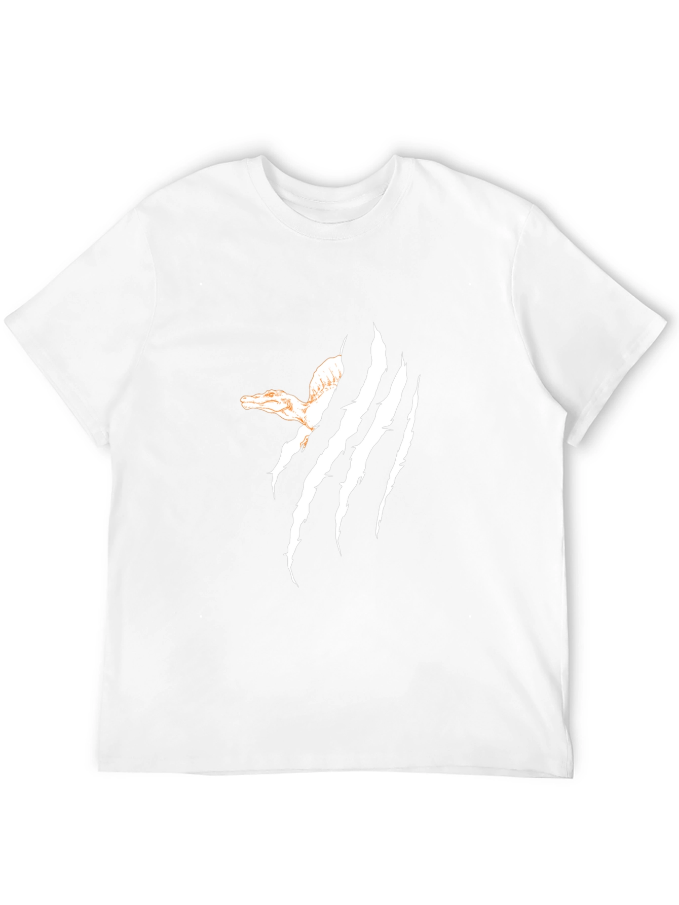 Claw Marks Dinosaur Graphic T-Shirt - Black
