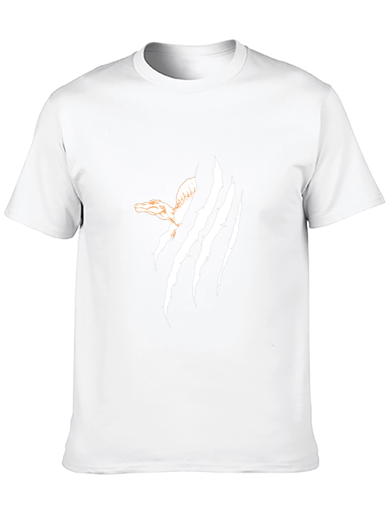 Claw Marks Dinosaur Graphic T-Shirt - Black