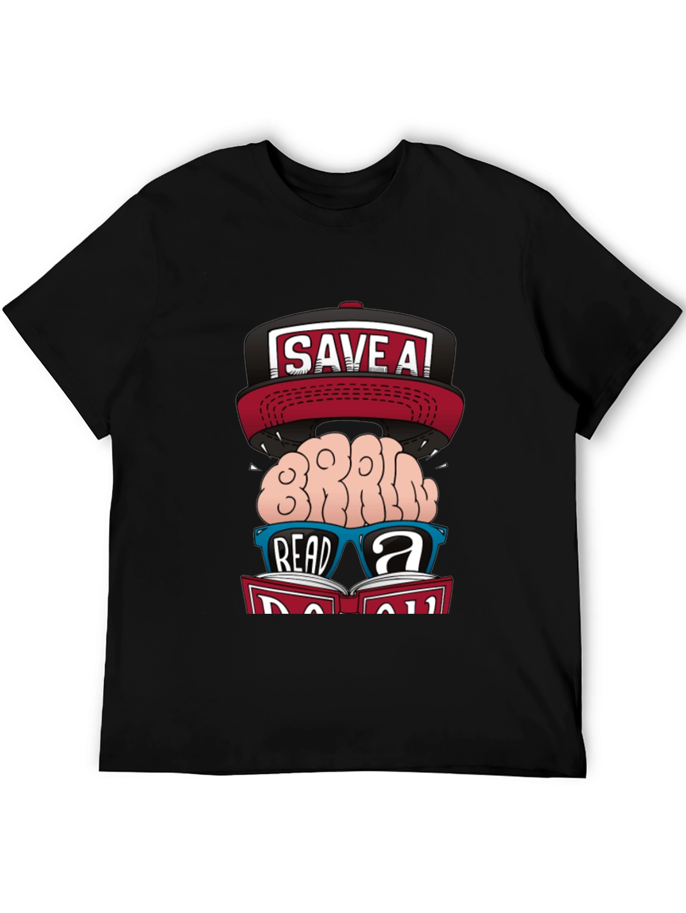 Save a Brain Read a Book Graphic Tee