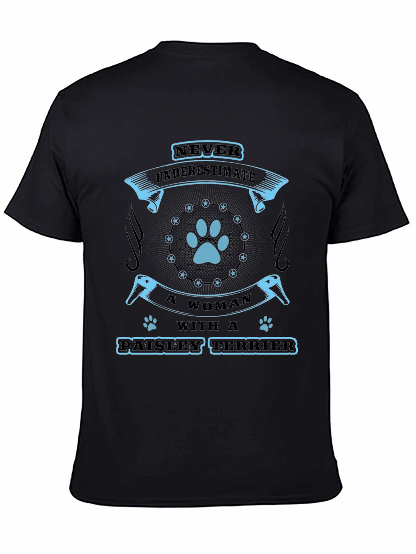 Paisley Terrier Womans T-Shirt