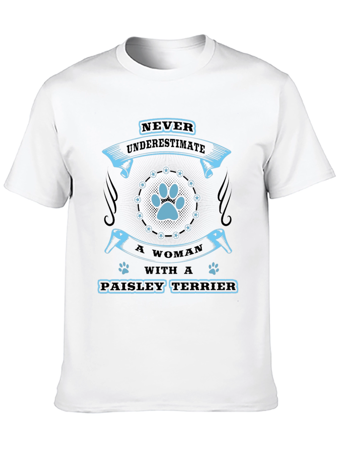 Paisley Terrier Womans T-Shirt