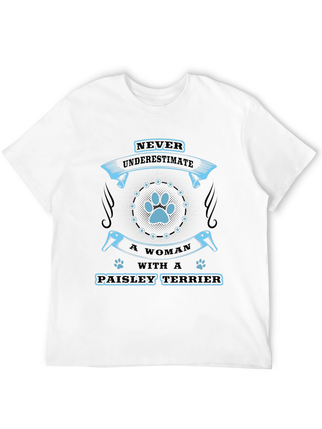Paisley Terrier Womans T-Shirt