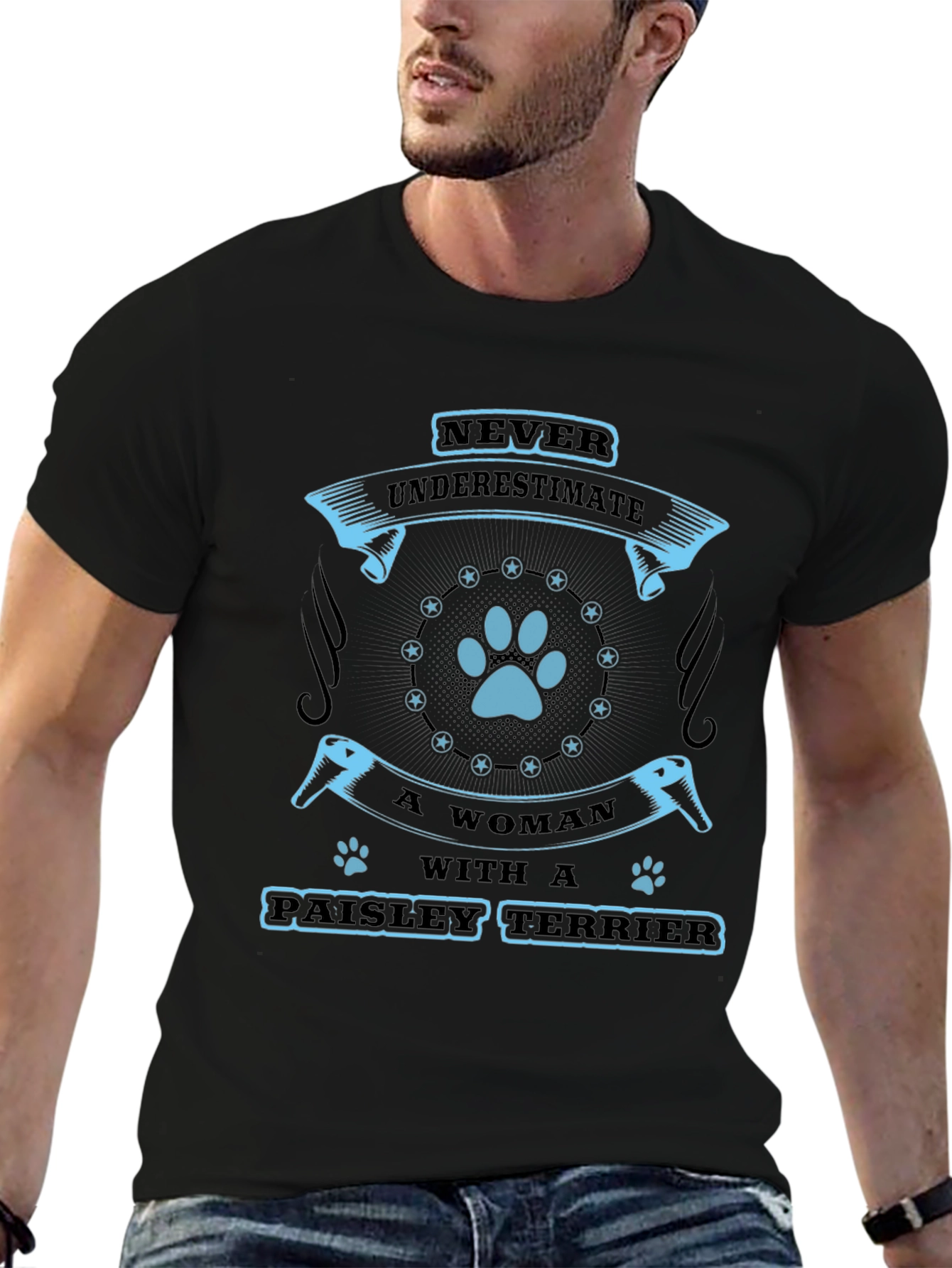 Paisley Terrier Womans T-Shirt