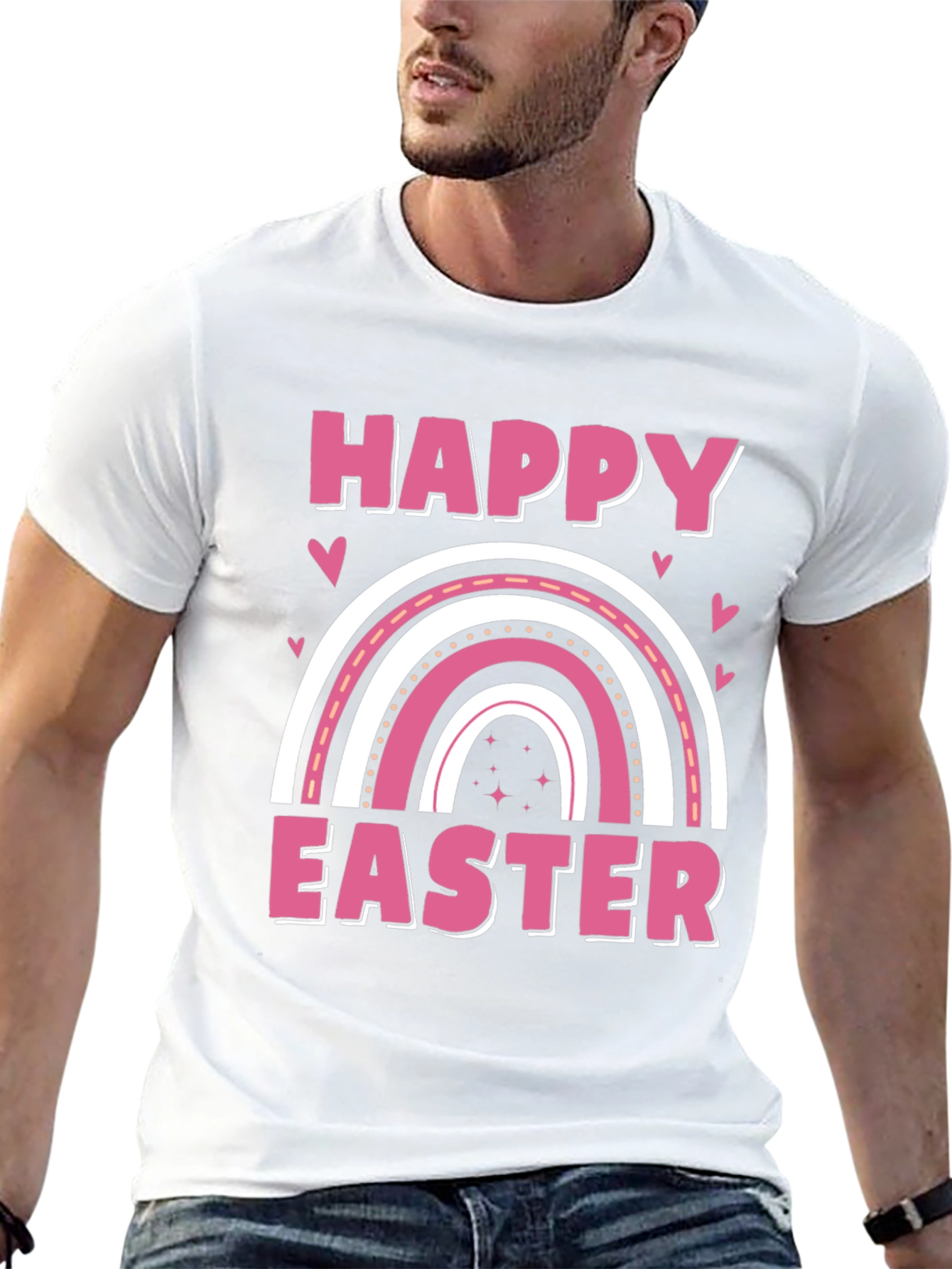 Happy Easter Rainbow Graphic Tee