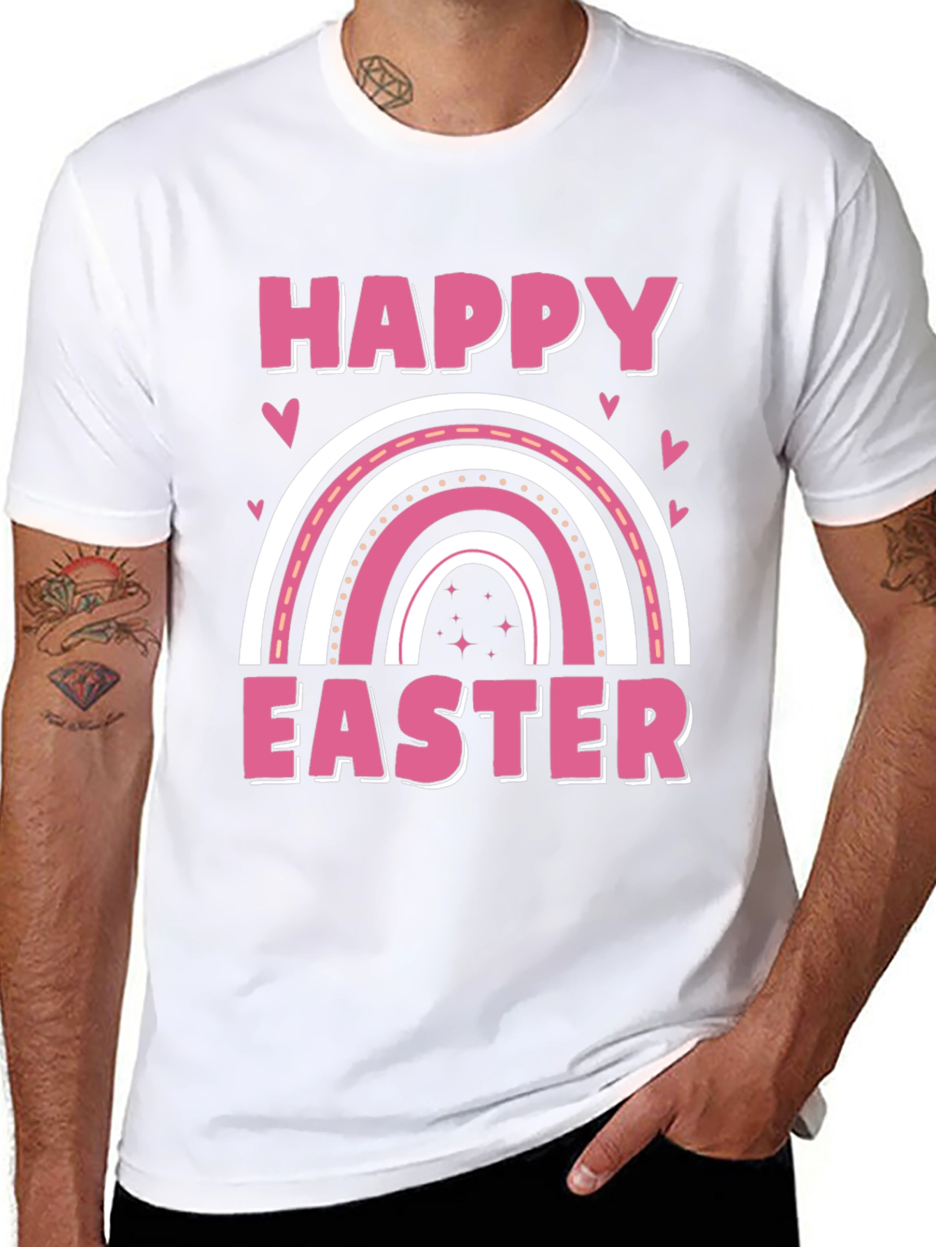 Happy Easter Rainbow Graphic Tee