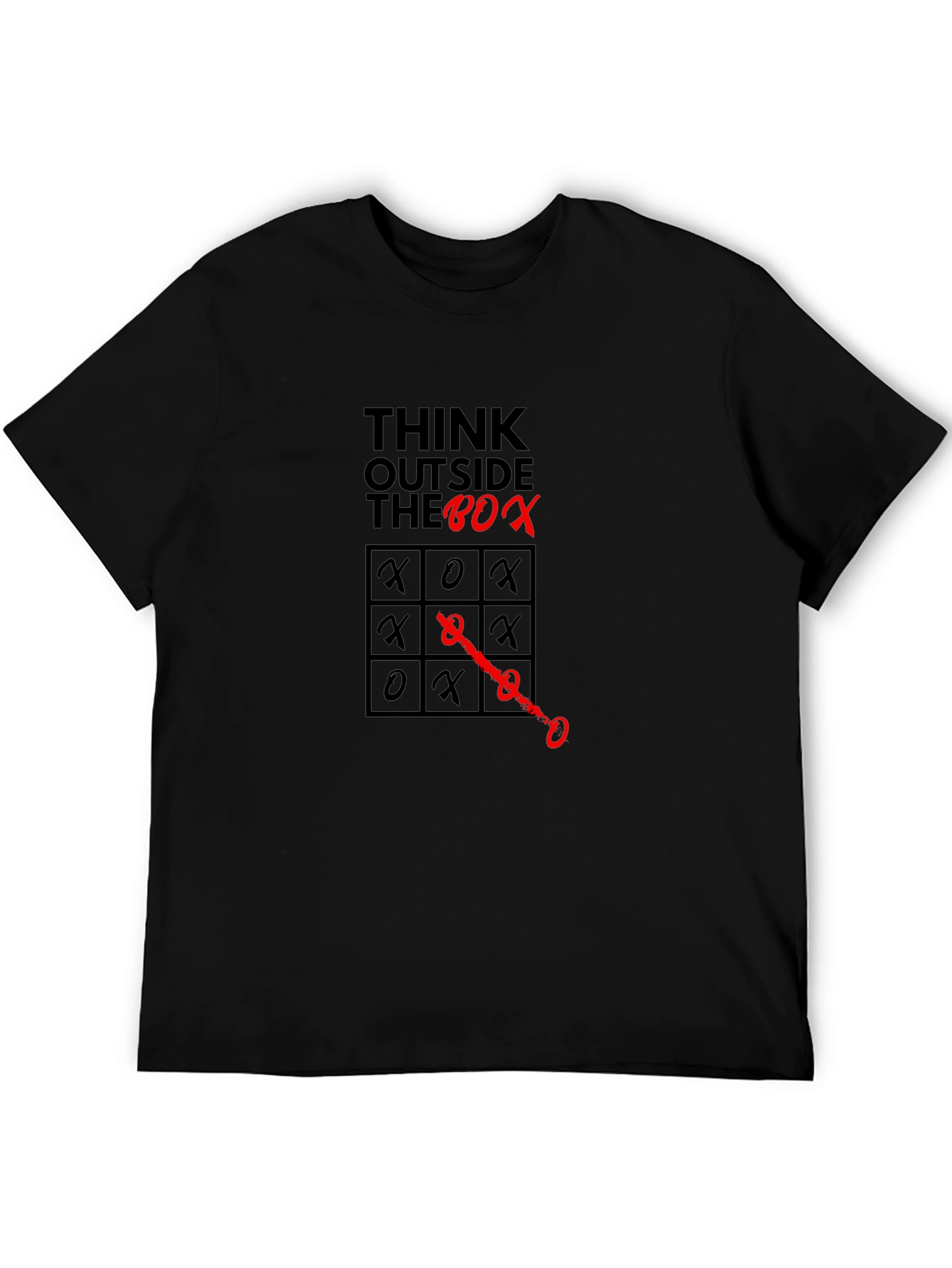 Think Outside the Box Graphic Tee - Black