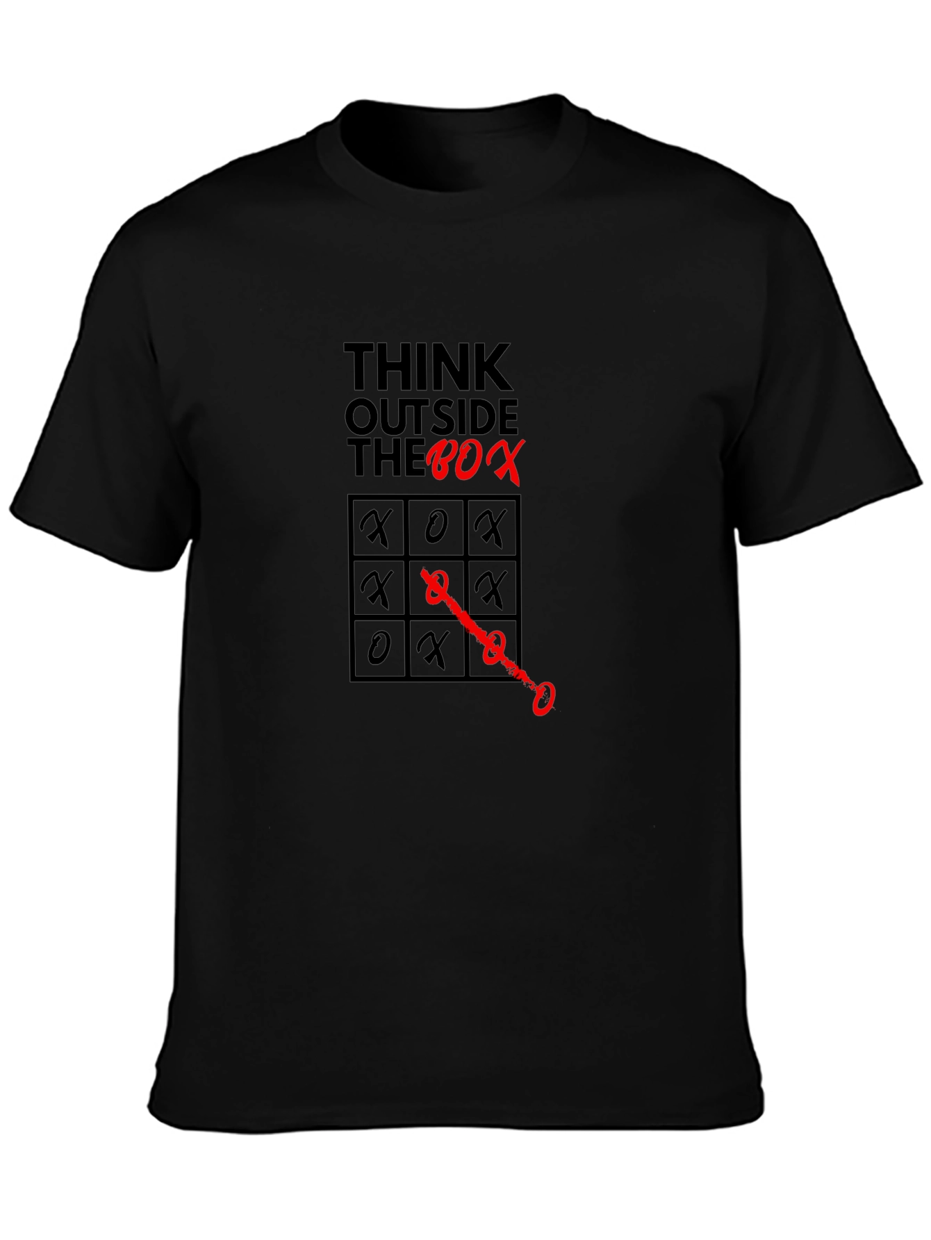 Think Outside the Box Graphic Tee - Black