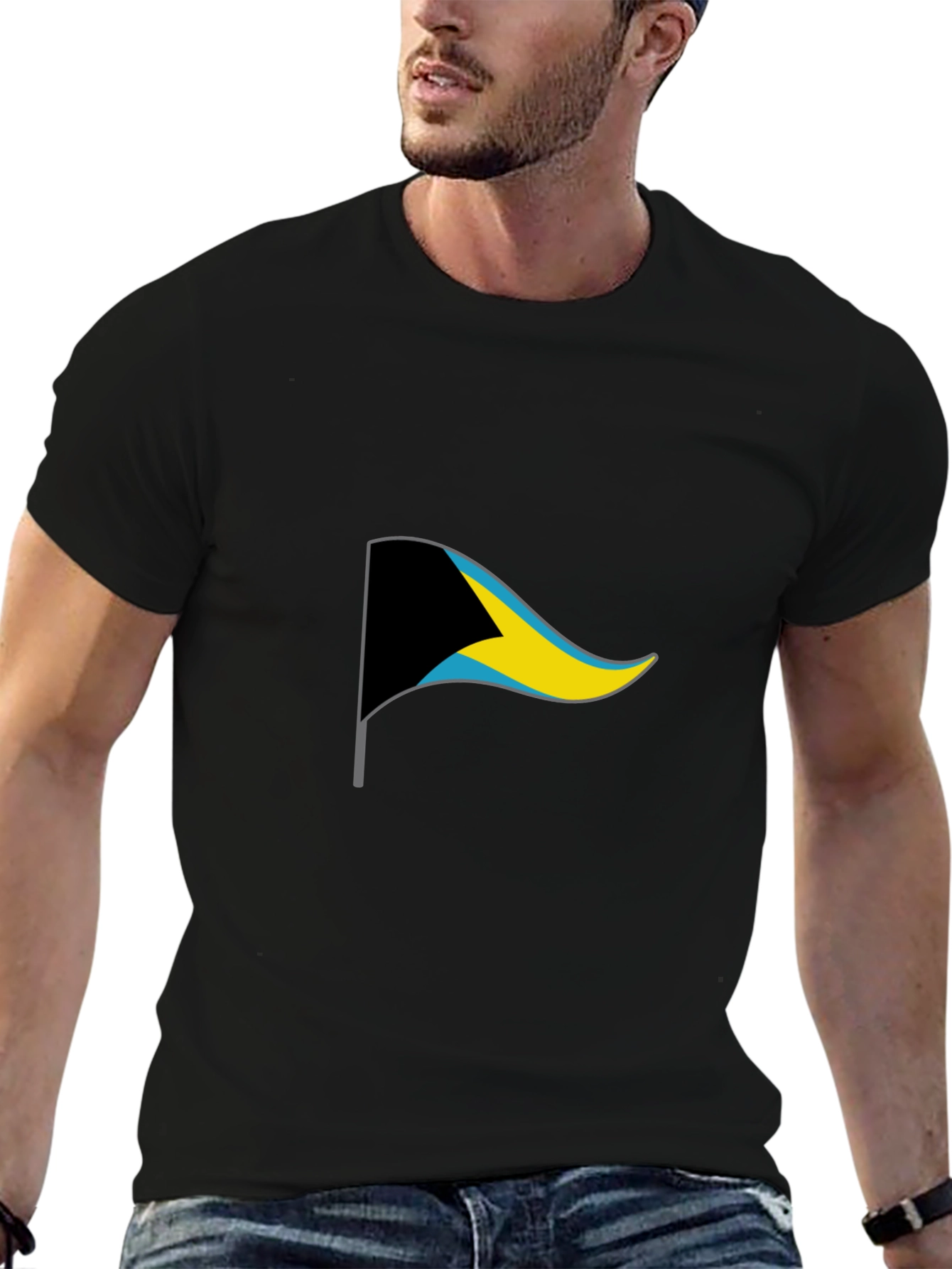 Bahamas Flag Graphic T-Shirt