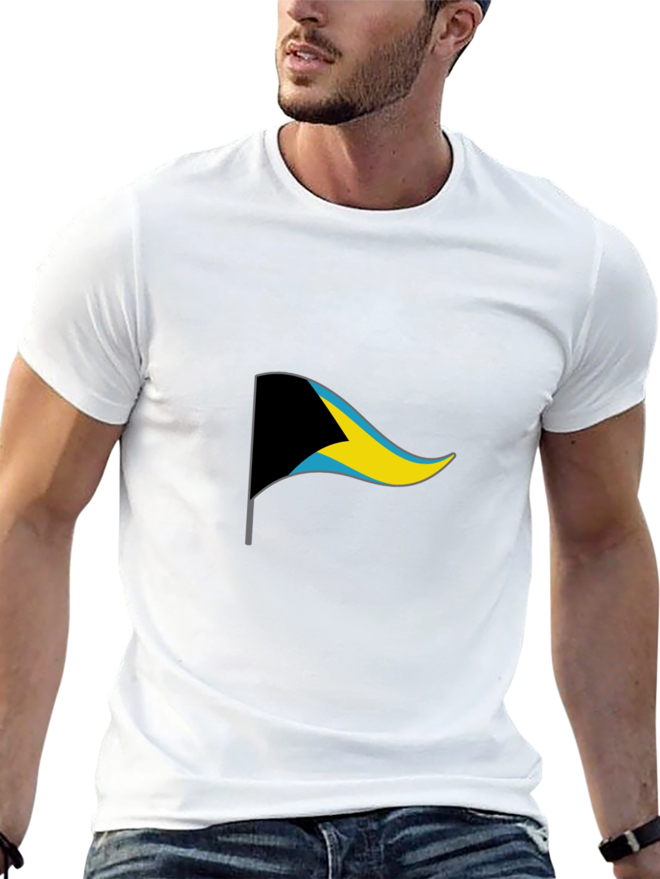 Bahamas Flag Graphic T-Shirt