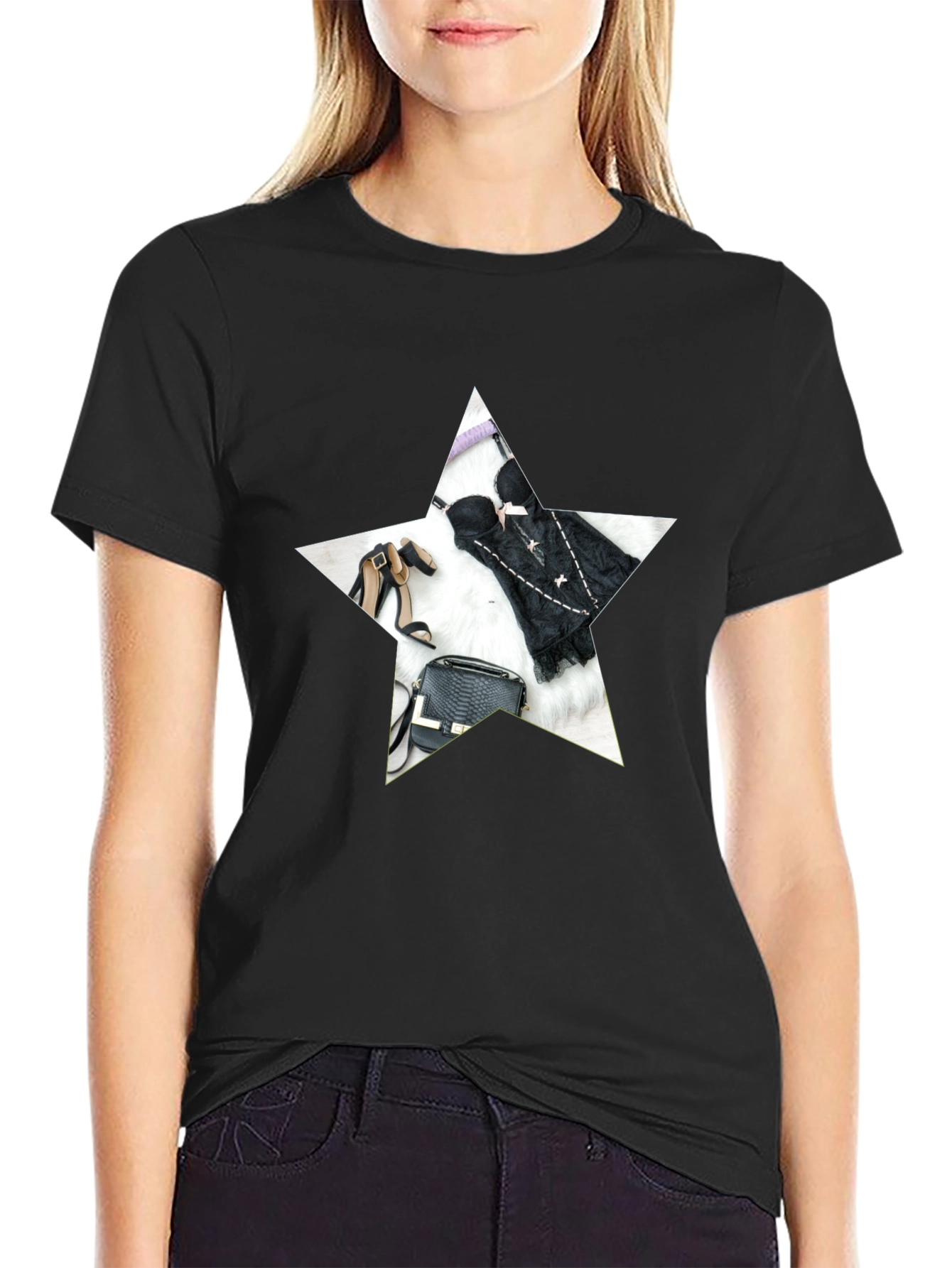 Star Graphic Black T-Shirt