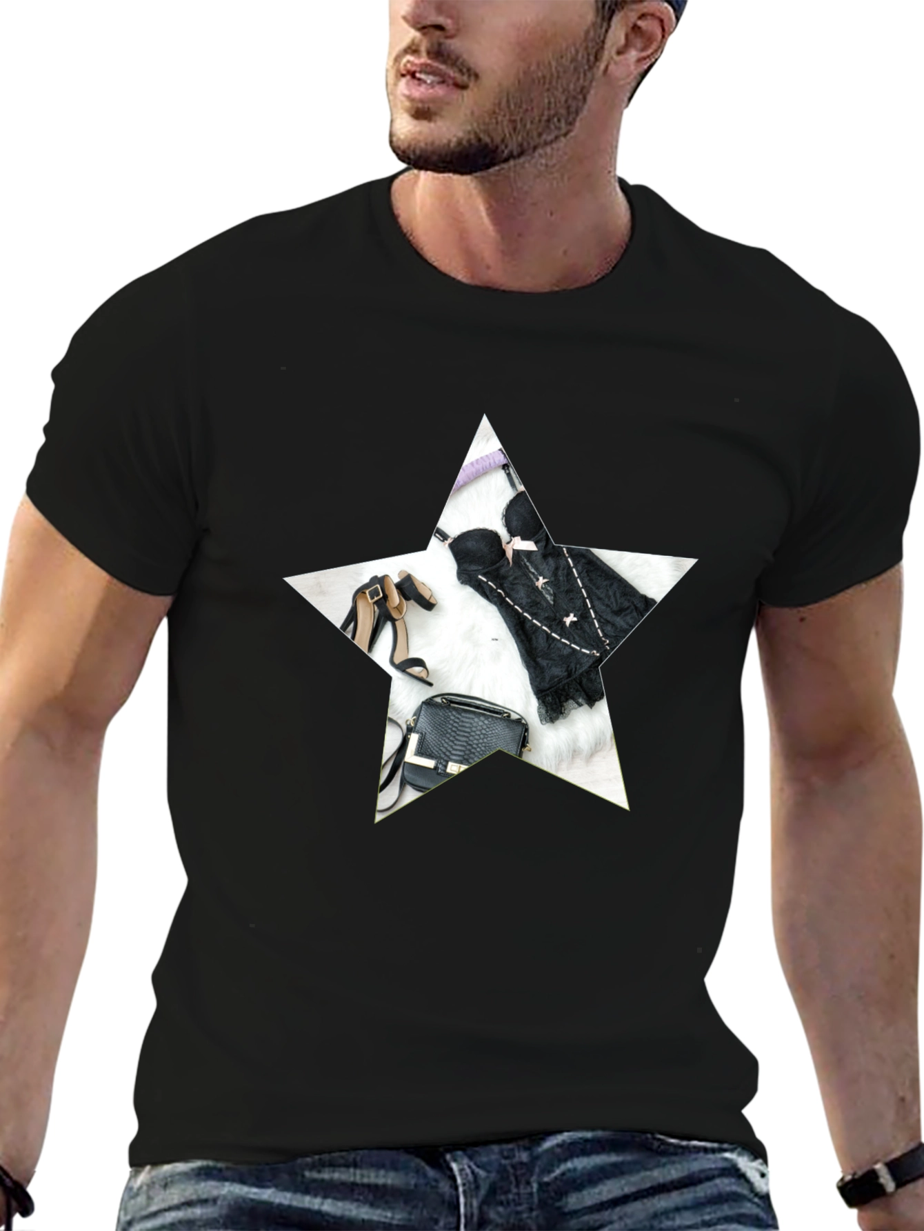 Star Graphic Black T-Shirt