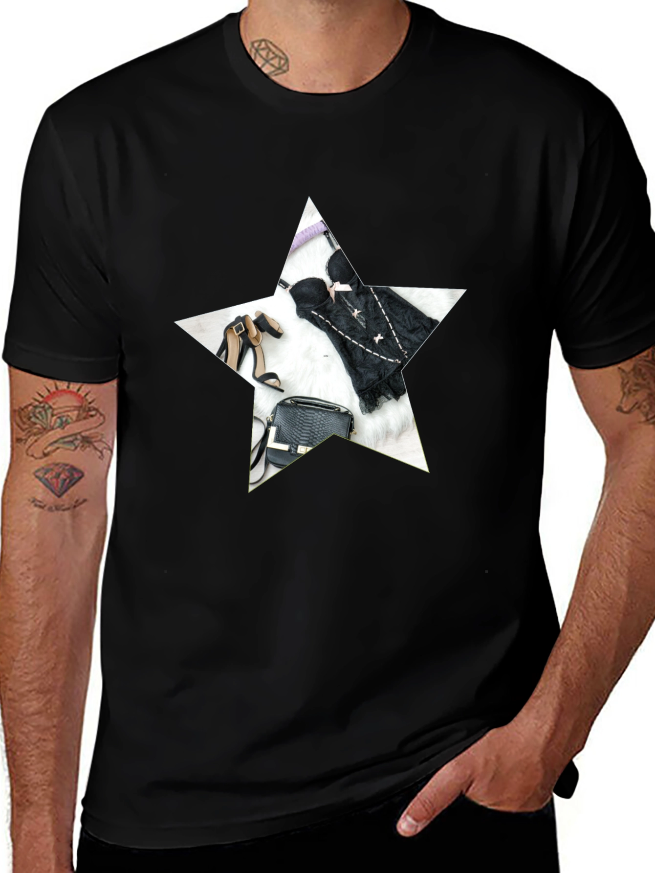 Star Graphic Black T-Shirt