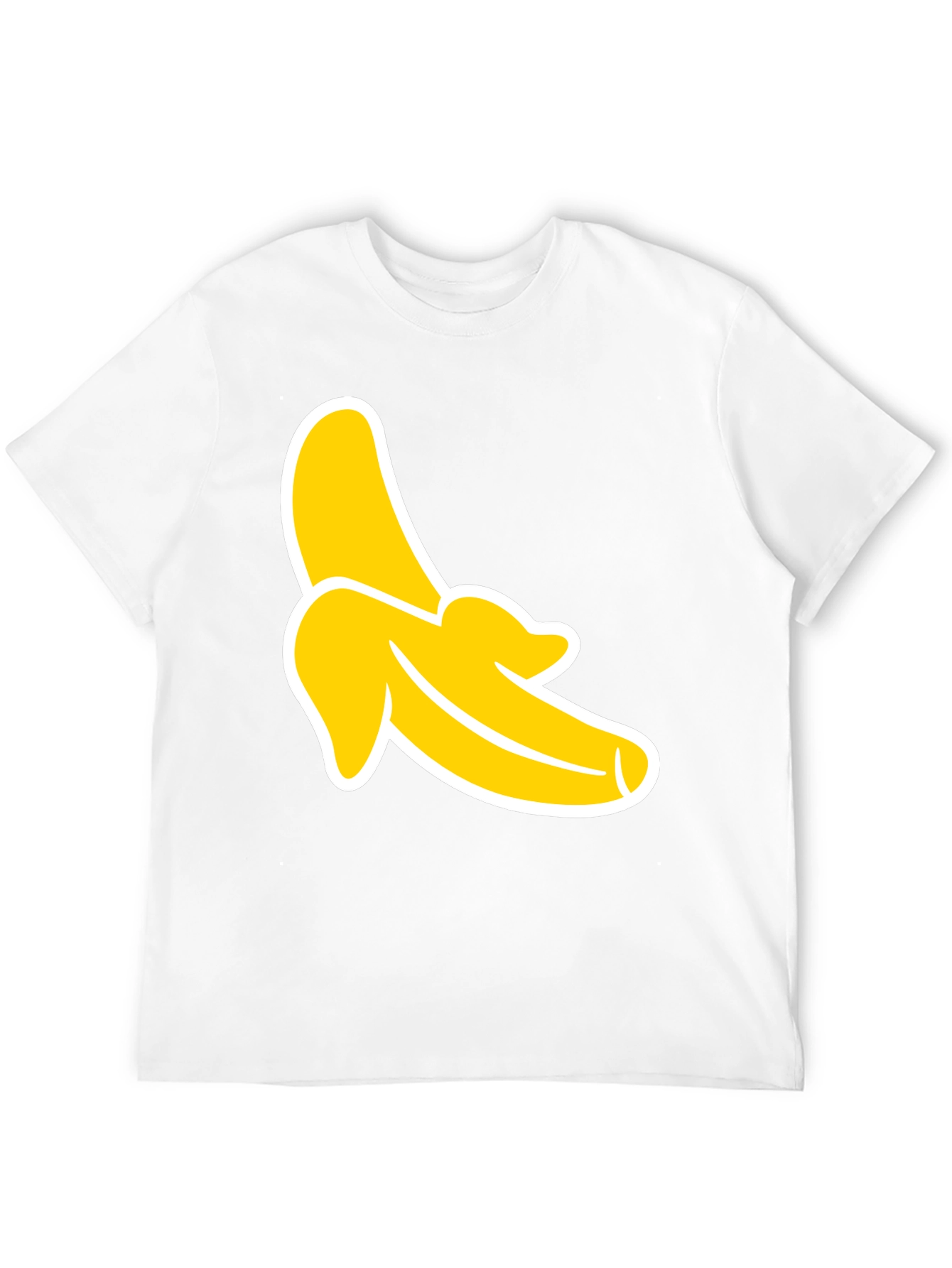 Banana Graphic Tee - Black Cotton T-Shirt
