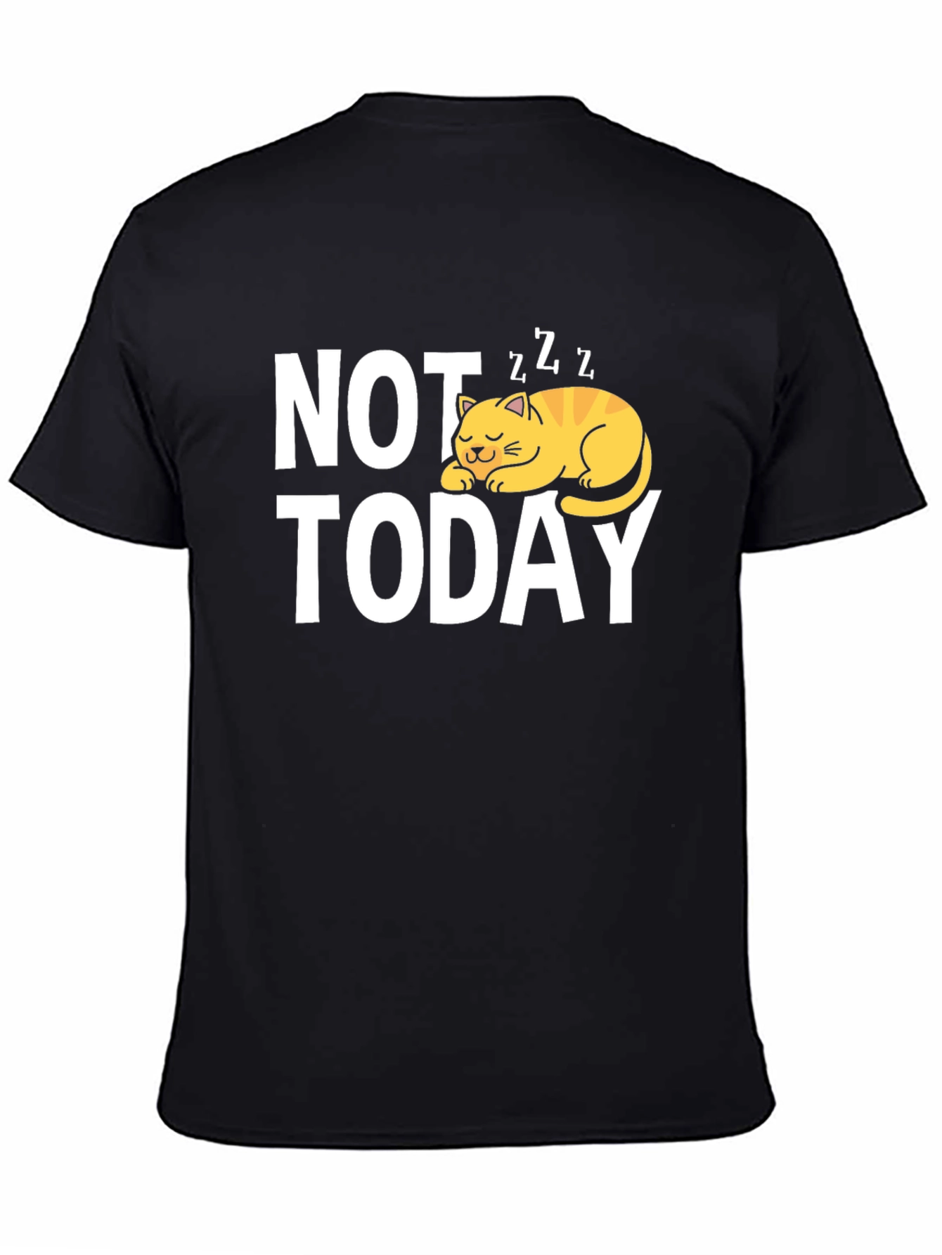 Not Today Cat Graphic T-Shirt