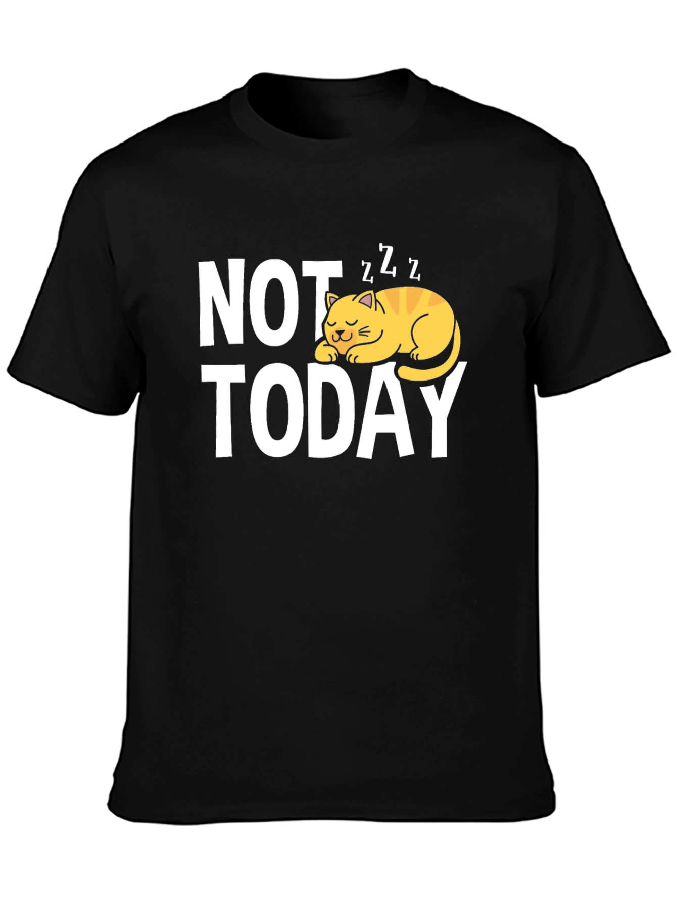 Not Today Cat Graphic T-Shirt