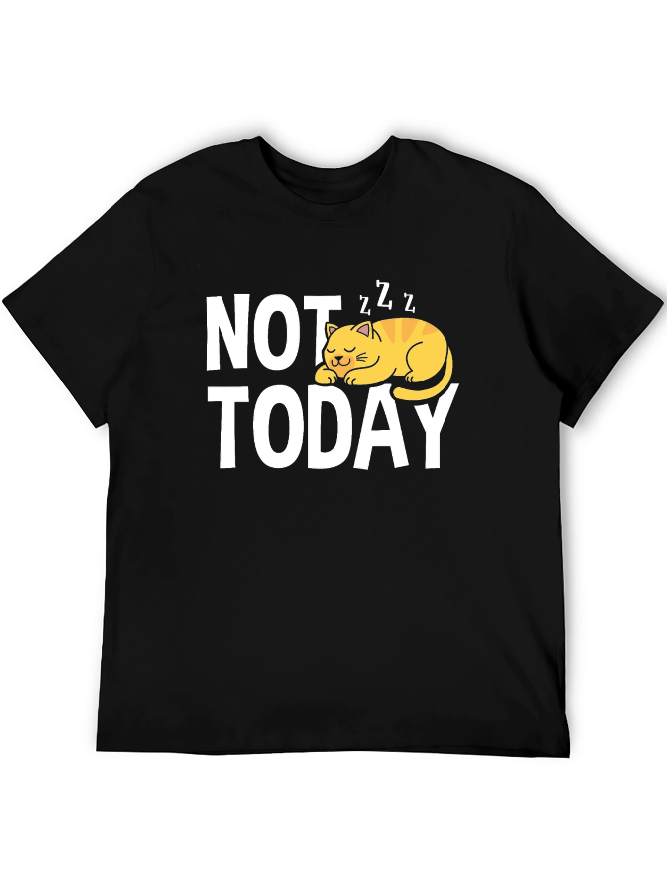 Not Today Cat Graphic T-Shirt