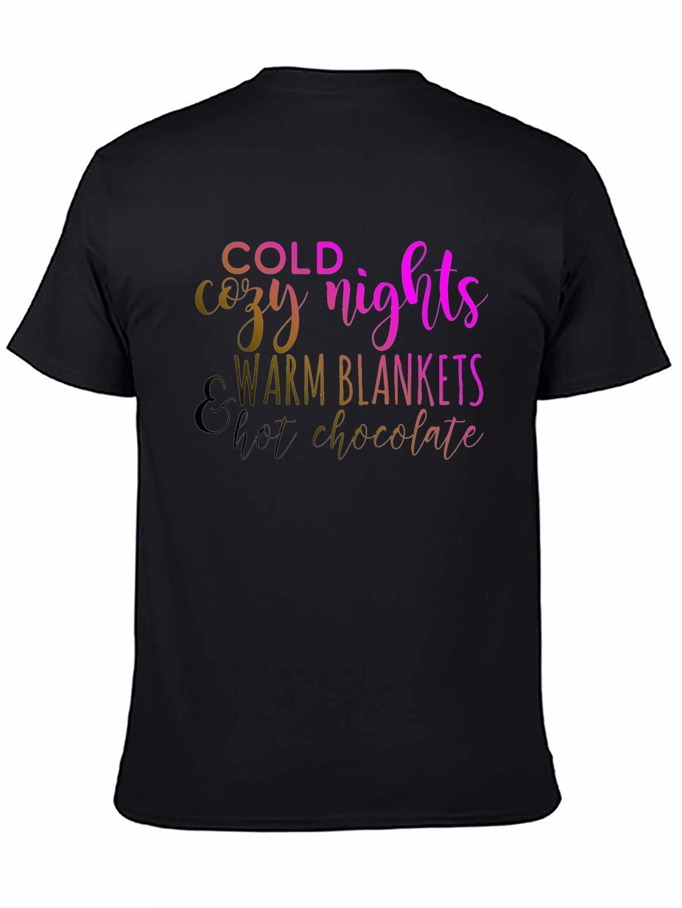 Cozy Nights Black T-Shirt