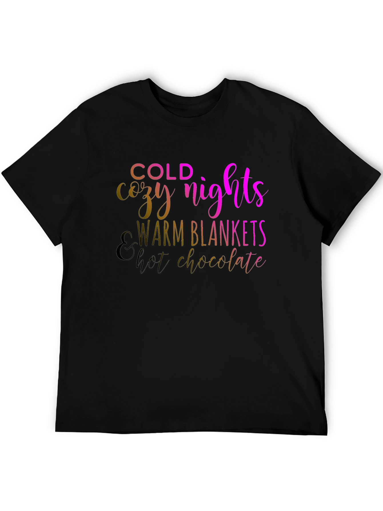 Cozy Nights Black T-Shirt
