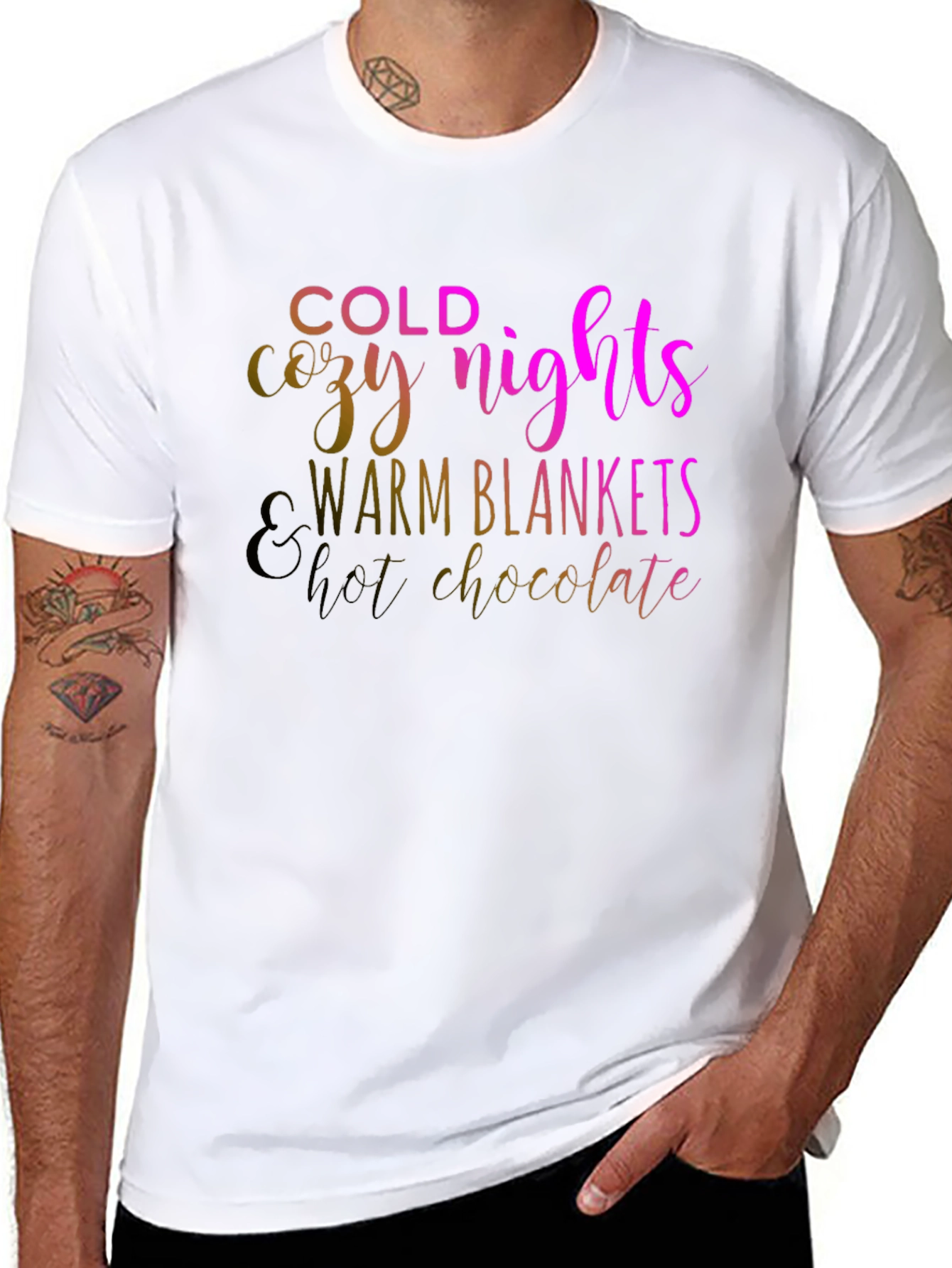 Cozy Nights Black T-Shirt