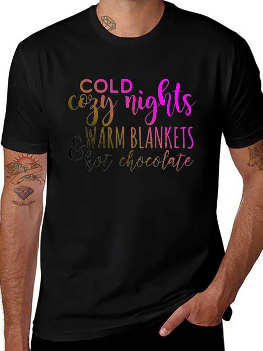 Cozy Nights Black T-Shirt