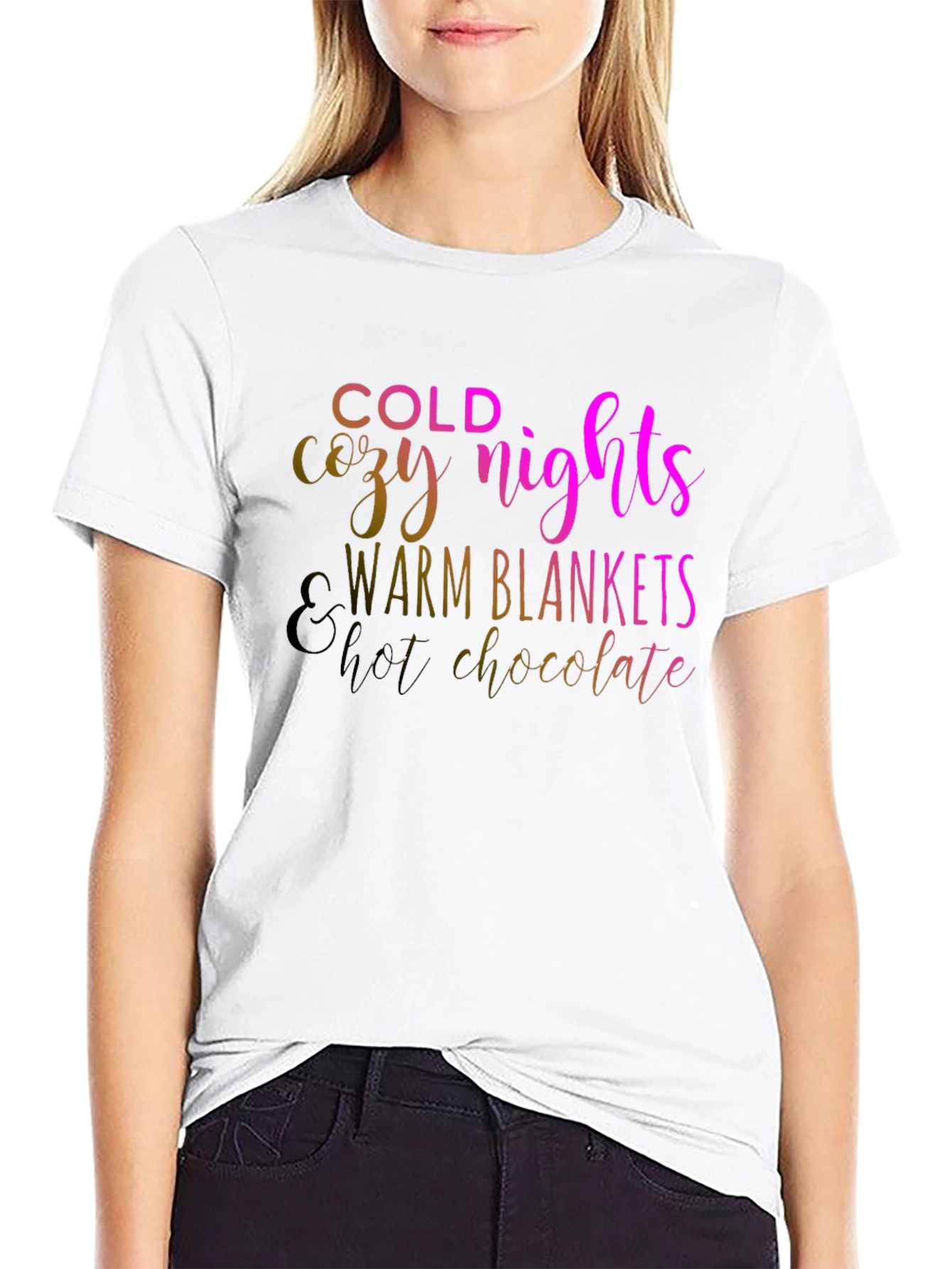 Cozy Nights Black T-Shirt