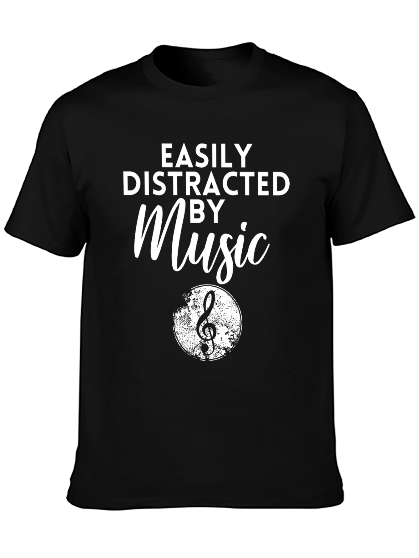 Easily Distracted By Music Graphic Tee