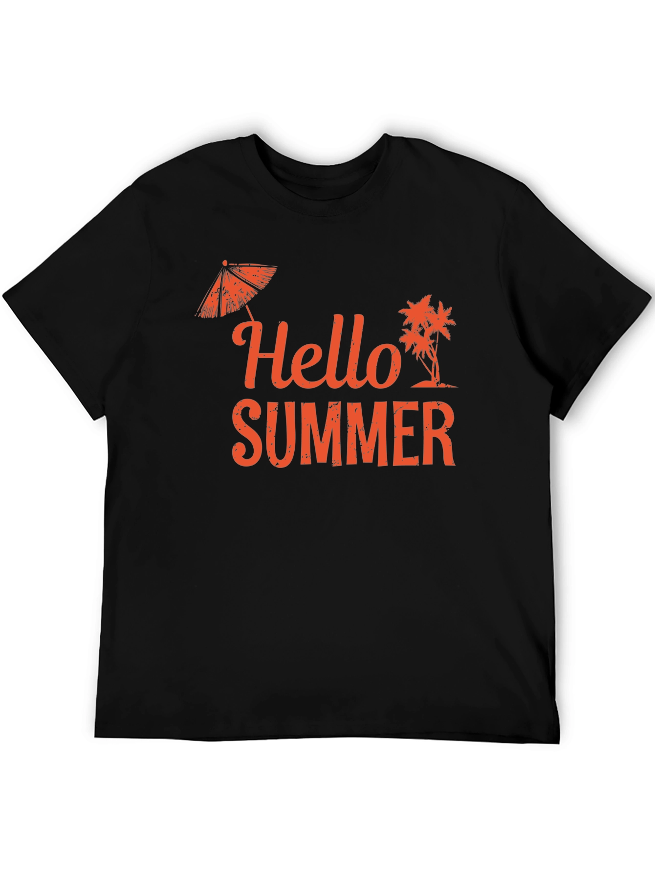 Hello Summer Graphic Tee - Black