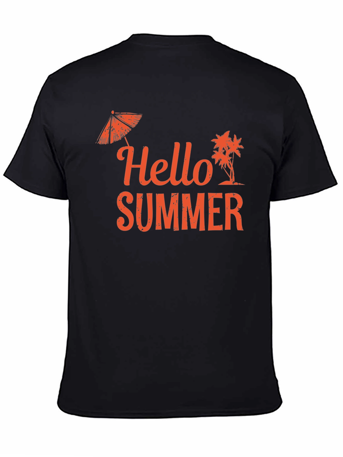 Hello Summer Graphic Tee - Black
