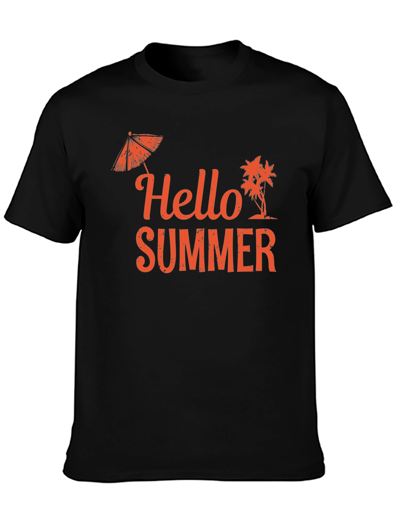 Hello Summer Graphic Tee - Black