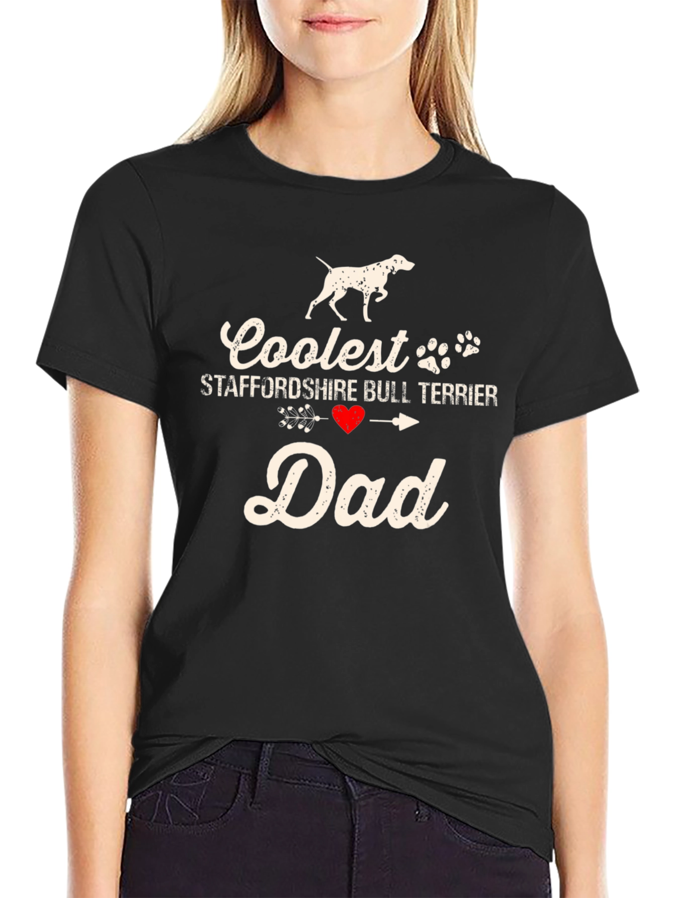 Coolest Dad Staffordshire Bull Terrier T-Shirt