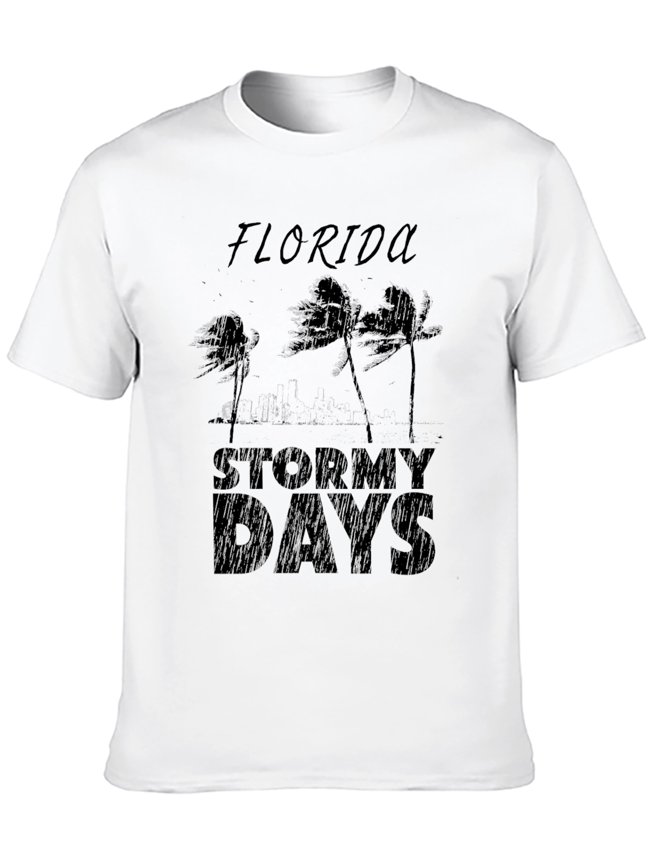 Florida Stormy Days Black T-Shirt