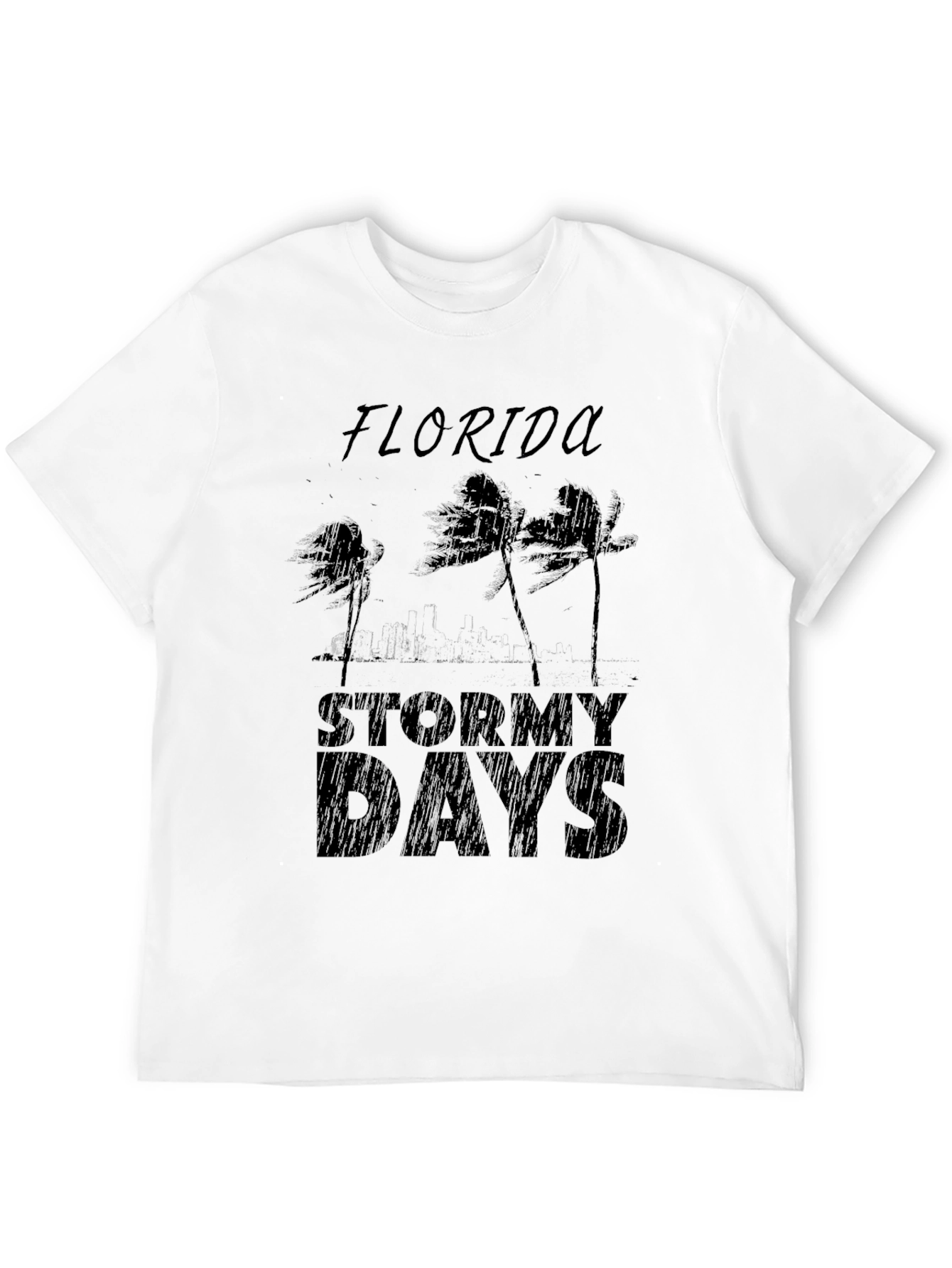 Florida Stormy Days Black T-Shirt