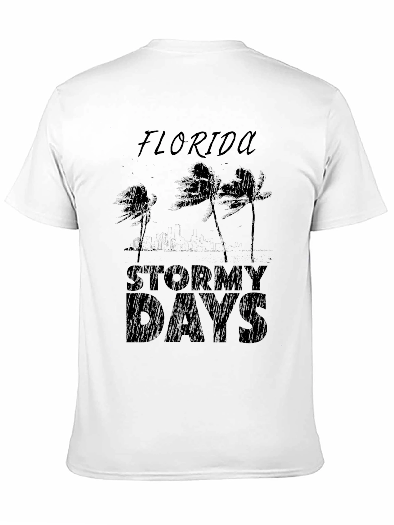 Florida Stormy Days Black T-Shirt