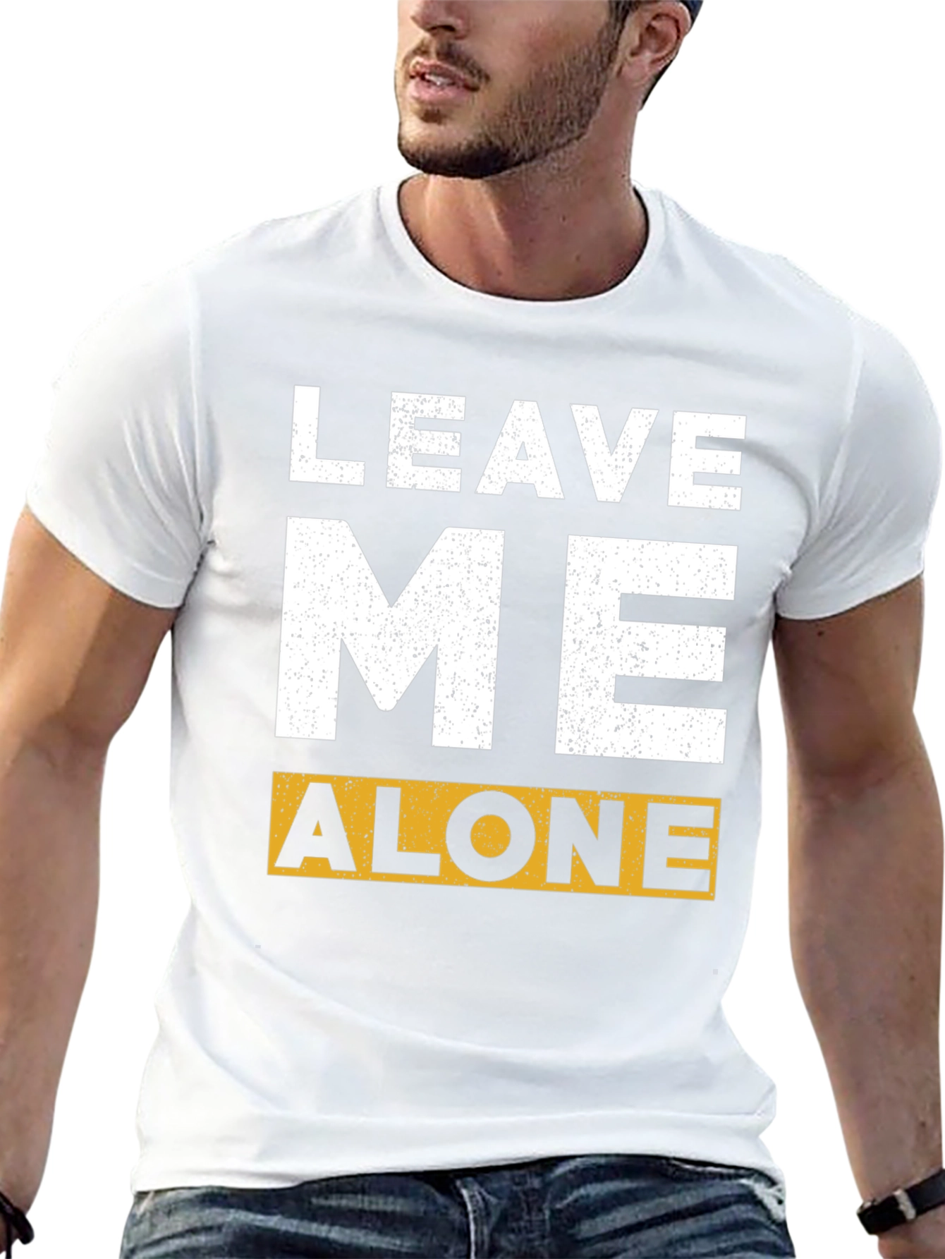 Leave Me Alone Graphic T-Shirt - Black Cotton Tee