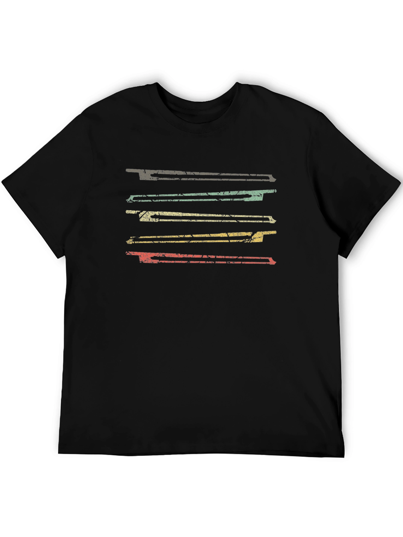 Retro Stripe Graphic Tee - Casual Comfort