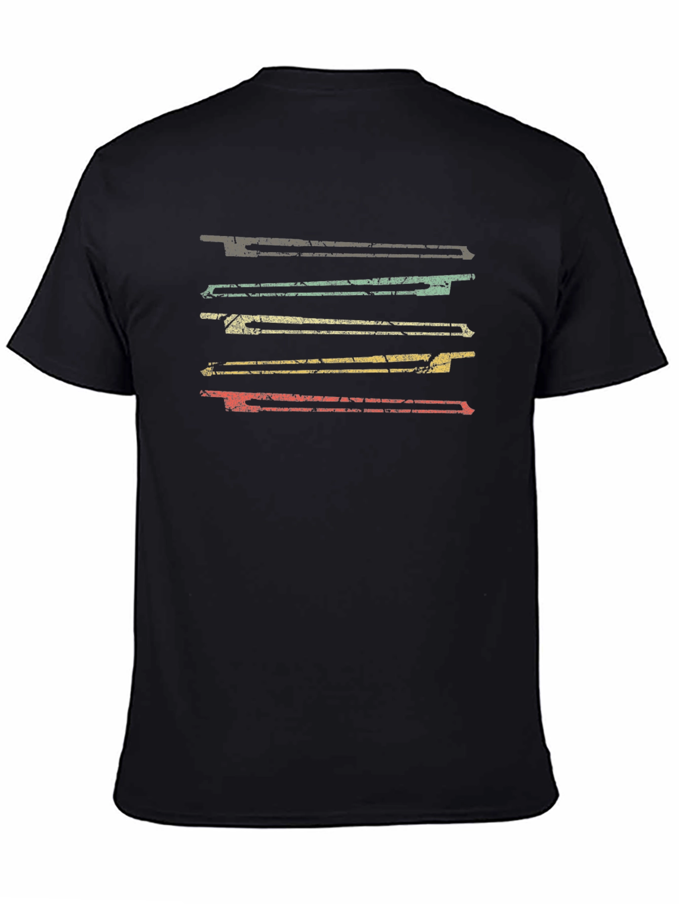 Retro Stripe Graphic Tee - Casual Comfort