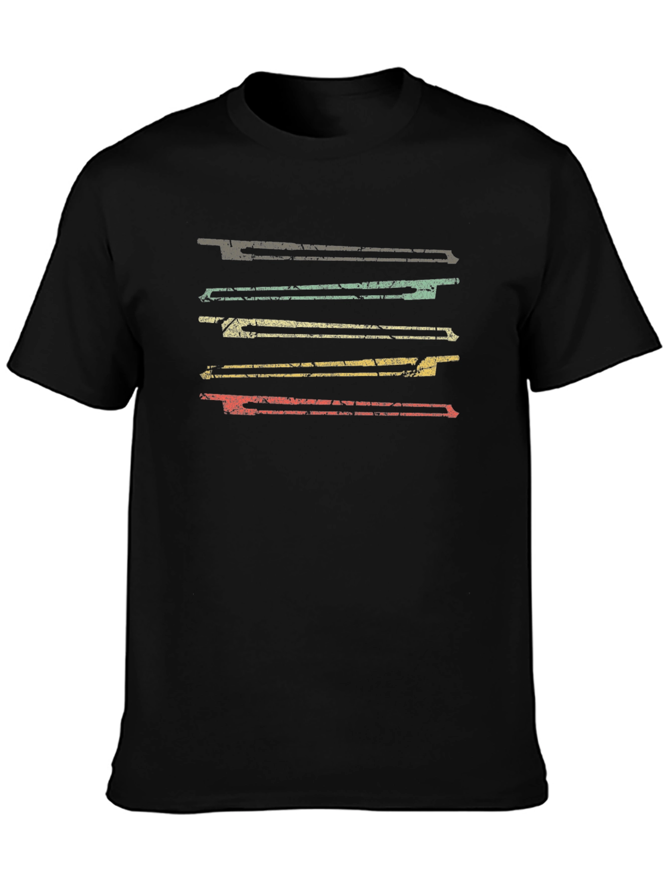 Retro Stripe Graphic Tee - Casual Comfort