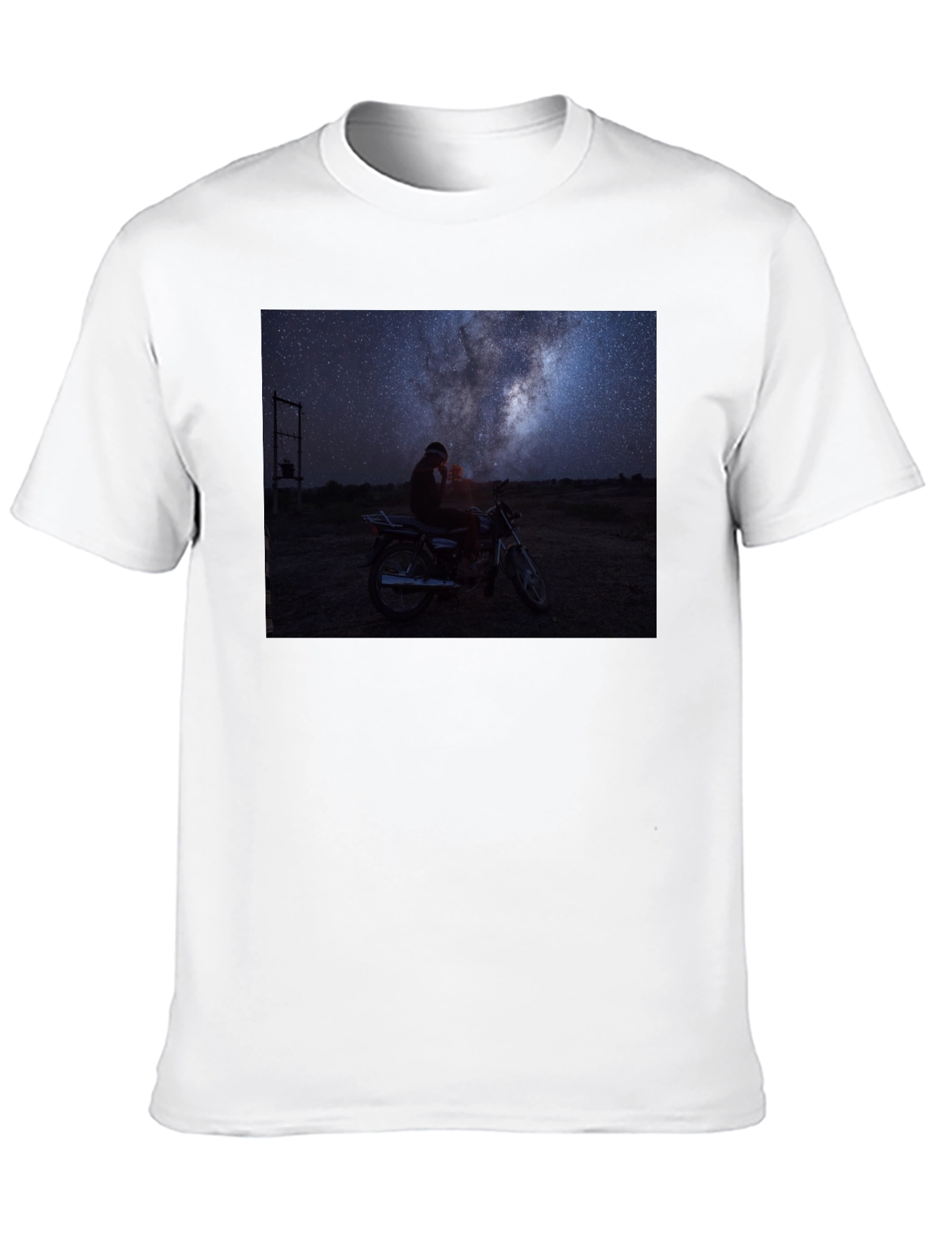 Night Sky Motorcycle T-Shirt