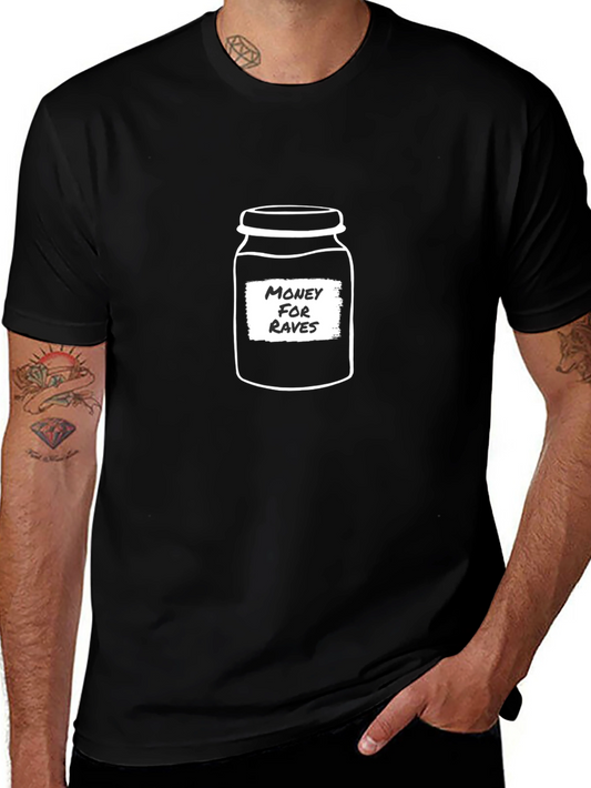 Money for Raves Graphic Tee - Black Cotton T-Shirt