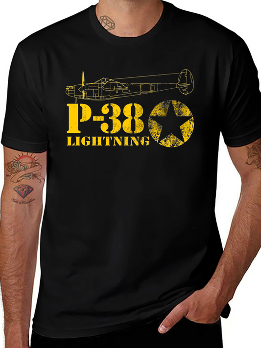 P-38 Lightning T-Shirt - Vintage Airplane Tee