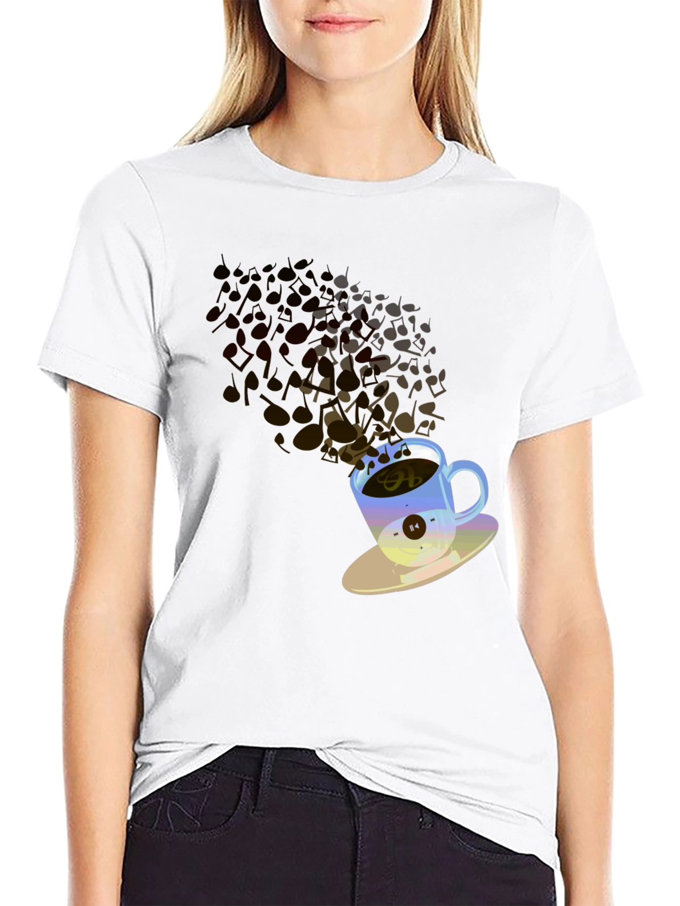 Coffee Music T-Shirt - Black Tee