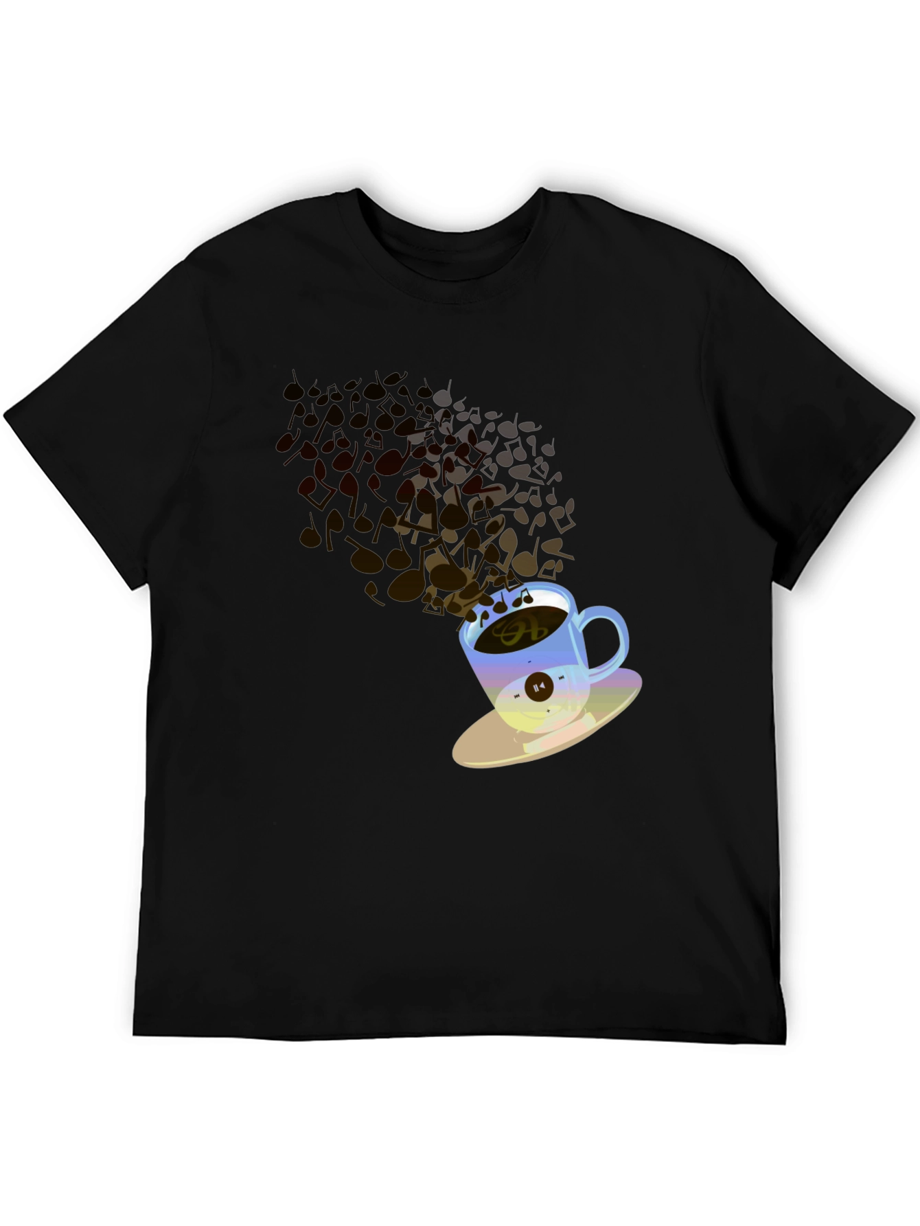 Coffee Music T-Shirt - Black Tee