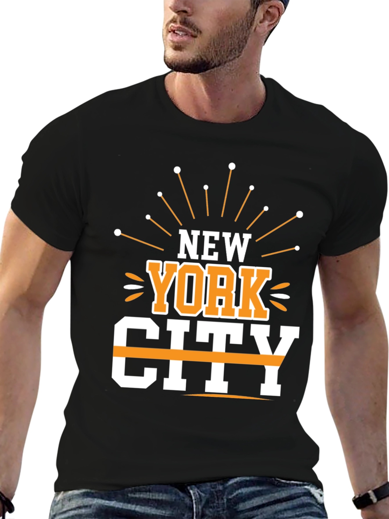 New York City Graphic Black T-Shirt