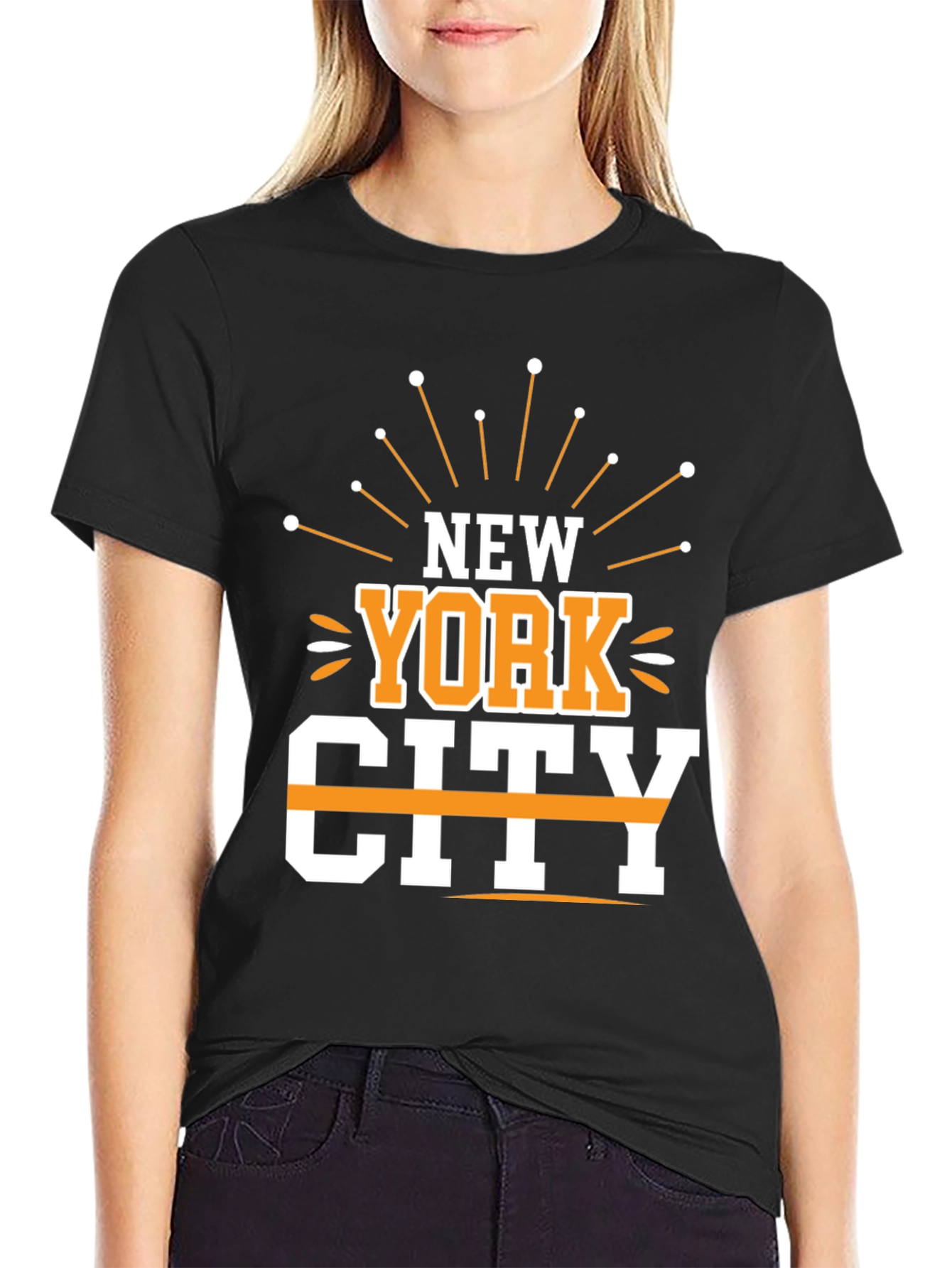 New York City Graphic Black T-Shirt