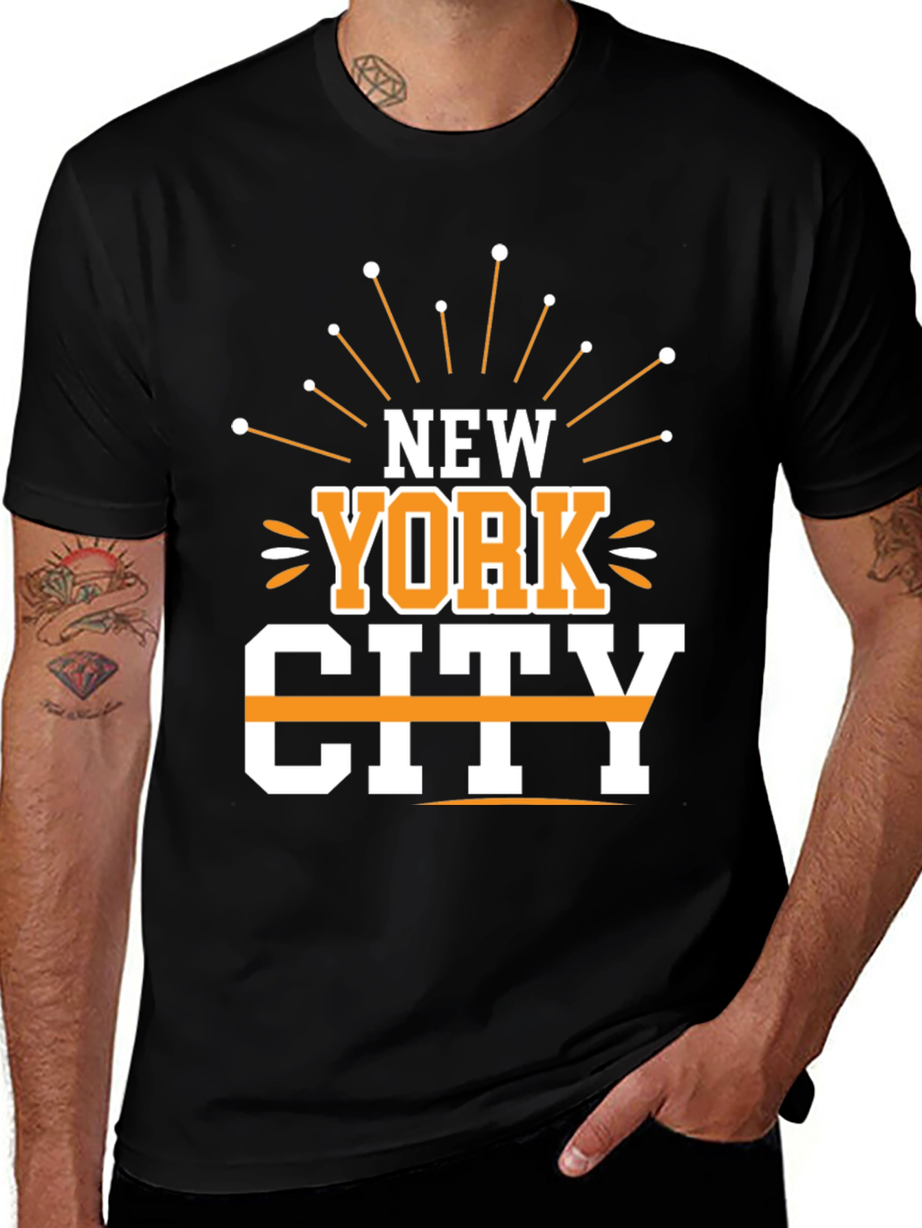 New York City Graphic Black T-Shirt