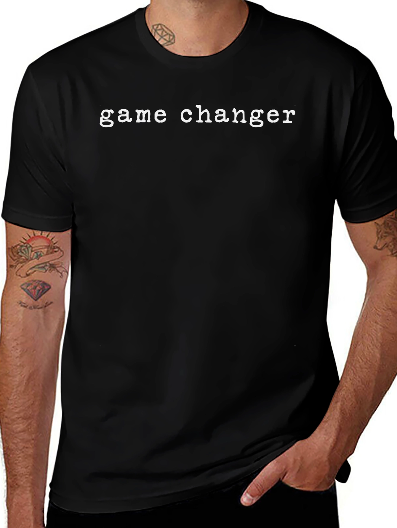 Game Changer Graphic Tee - Stylish Black Cotton T-Shirt