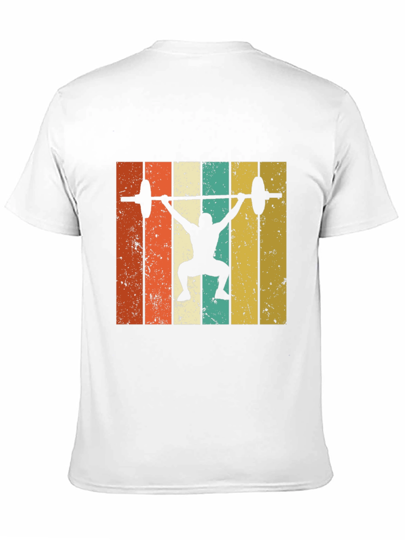 Retro Weightlifting T-Shirt - Black Gym Tee